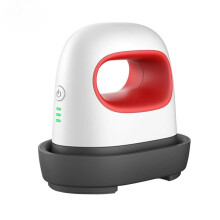 Mini Heat Press for T Shirts and Hats with Precise Temperature Control and Safety Base White/Red/Grey