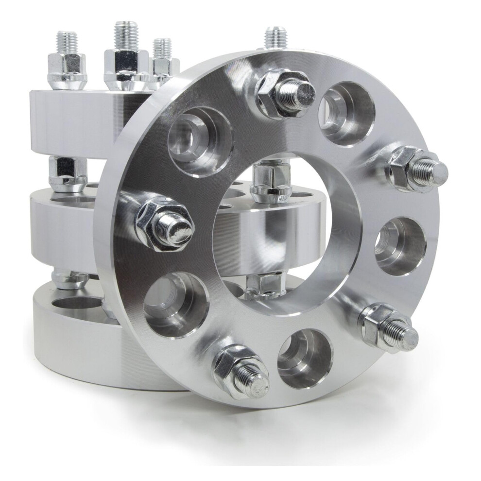 Wheel Spacers 1.25 Inch 5X4.5 To 5X5 Bolt Pattern Conversion 6061 T6 Aluminum Set Of 4 For Jeep 9174973719922