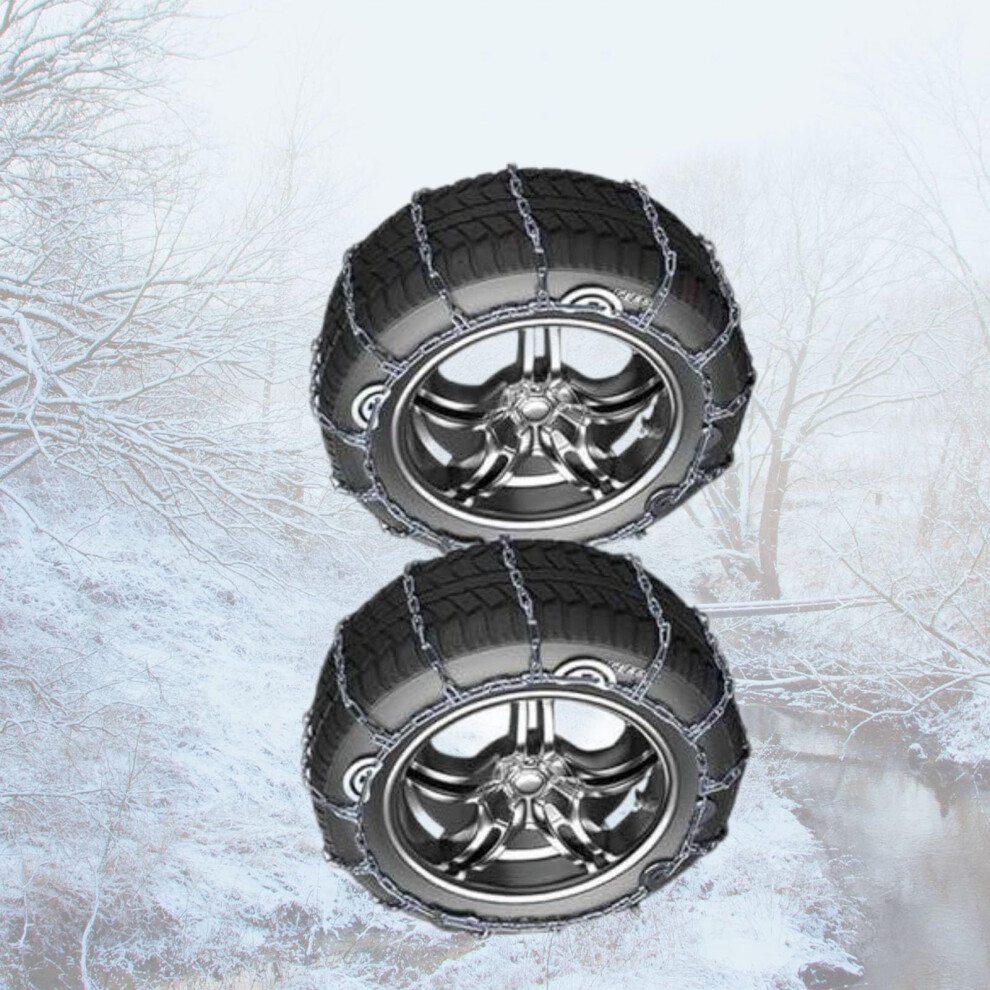 Snow Chains For Cars 245/75R16 Hardened Steel Antiskid Tire Chains Heavy Duty Traction Grip 9174973719939