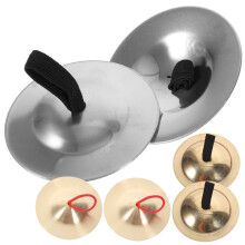 3 Pairs Orff Style Finger Cymbals for Kids with Clear Professional Sound, Durable Classroom Design