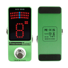 M-VAVE Präzisions-Tuner Pedal LED-Anzeige, 9x4x3,5cm, True Bypass