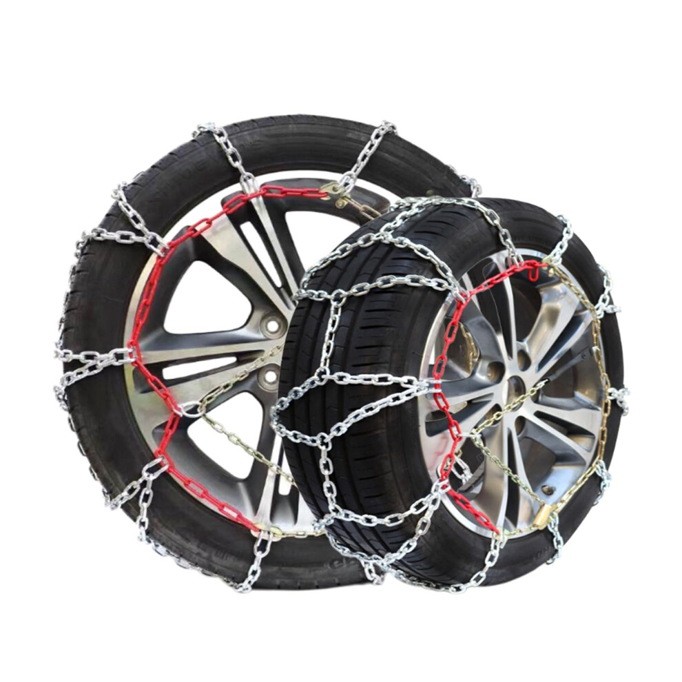 Snow Chains For Car Tires 2Pcs Kn90 Antiskid Chains Enhanced Winter Traction Secure Tire Grip 9174973720126