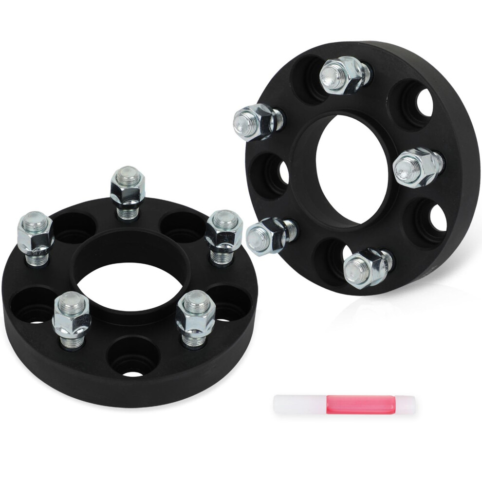 1 Inch Hubcentric Wheel Spacer 5X115 71.5Mm Bore For Dodge Charger Chrysler 300 Black 9174973720218