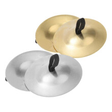 Finger Cymbals for Belly Dance, Clear Ringing Sound, Gold and Silver Durable Dance Accessories