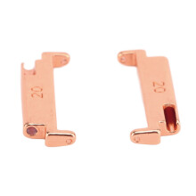 1 Paar Metall-Uhrenarmband-Adapter 20-22mm Roségold