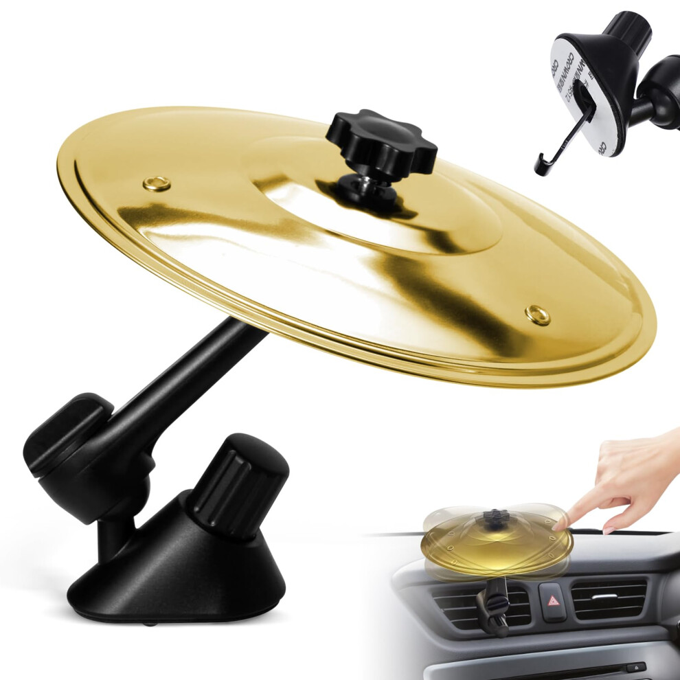 Car Air Vent Decoration 360 Rotating Mini Drum Cymbal Clipon Accessory For Music Lovers 9113335855373