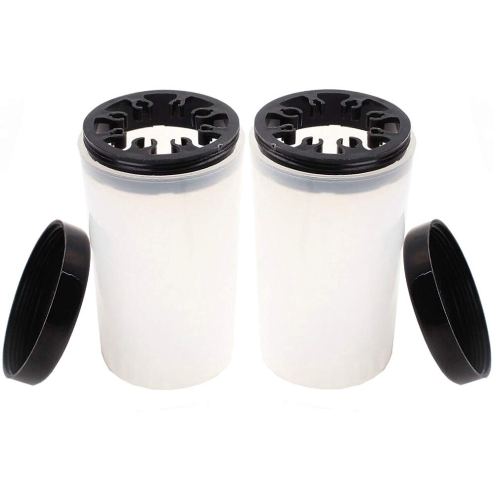Nail Art Brush Holder and Cleaner Cup with 8 Slots for Acrylic and Gel Brushes, 2 Pcs
