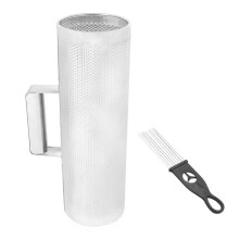 Stainless Steel Guiro with Scraper, TarnishResistant Metal Percussion for Clear Latin Music Tones