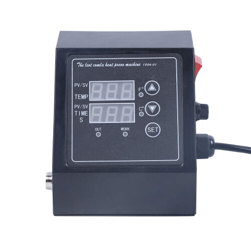 Heat Press Controller Box 110V KType with LED Dual Display and Precise Temperature Control