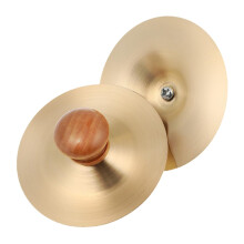 2pcs Mini Finger Cymbals Copper Durable Hand Percussion for Belly Dance Stage Performance