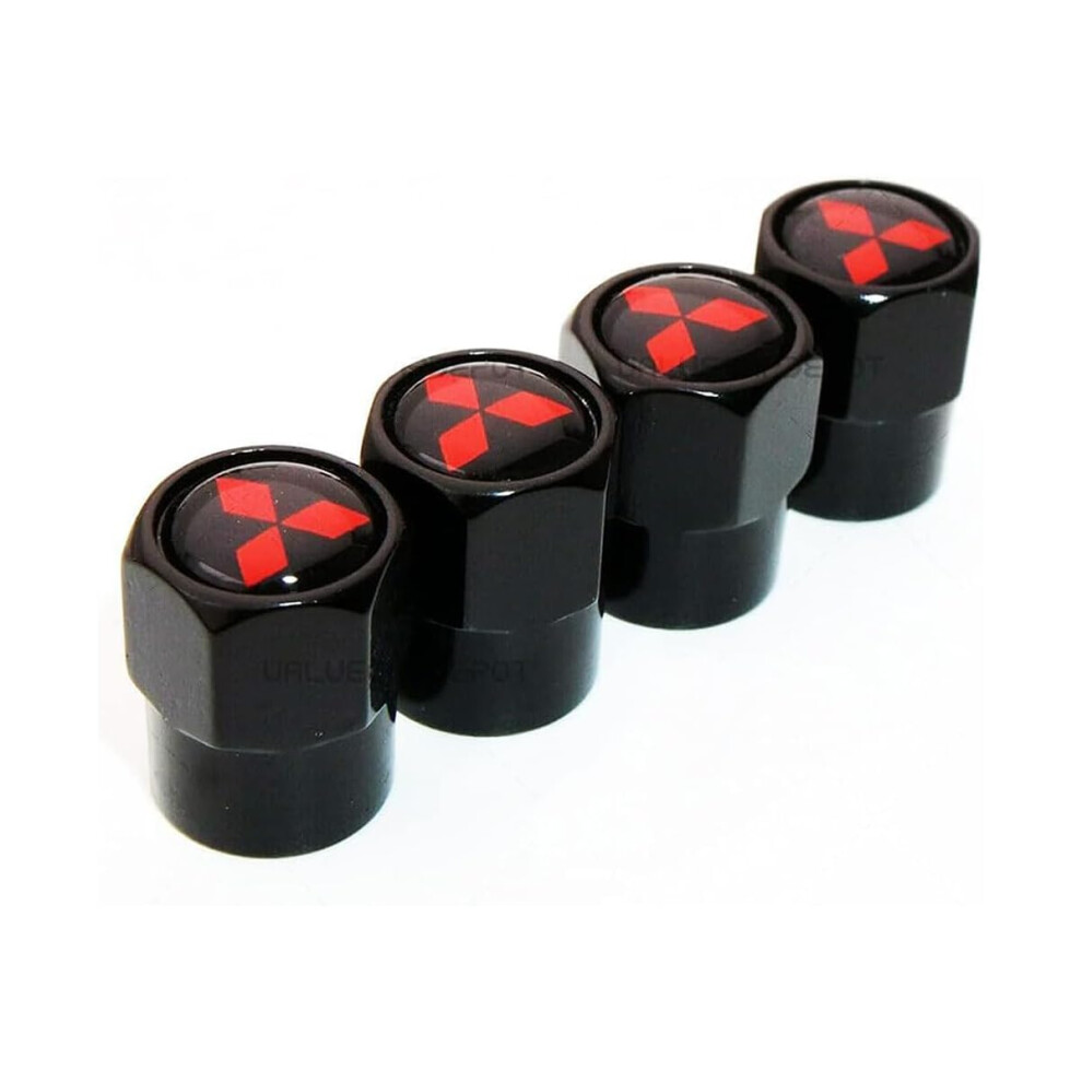 Tire Valve Caps Alloy For Mitsubishi Asx Eclipse Cross Outlander Pajero L200, Dust & Water Protection 9053599210450
