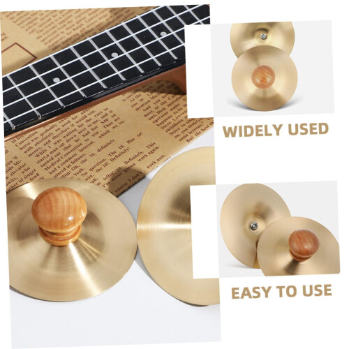 2pcs Mini Finger Cymbals Copper Durable Hand Percussion for Belly Dance Stage Performance 1