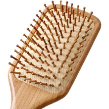 Natural Bamboo Paddle Hair Brush for Detangling and Scalp Massage Anti Static EcoFriendly 1pcs