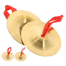Mini Copper Finger Cymbals for Belly Dancing with Bright Clear Sound and Comfortable Secure Grip