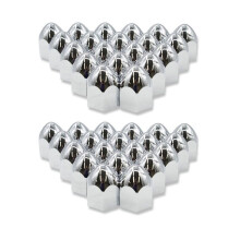 1.5 Inch Chrome Lug Nut Covers Push On Wheel Nut Caps Pack of 20 Front Rear Compatible