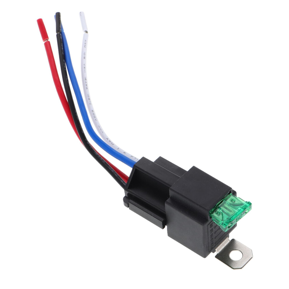 12V Automotive Relay Starter Motor Relay With Waterproof Socket And Builtin 30A Fuse 9455672131612