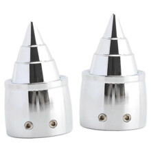 Motorcycle Axle Nut Covers Chrome for Harley Sportster XL 20082023, CorrosionResistant Front Caps