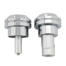 Motorcycle Axle Nut Covers Pair CNC Chrome Front Axle Protectors for BMW R18 Aluminum Alloy