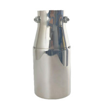 Stainless Steel Car Exhaust Tip for Toyota Reiz 2011, Curved Slant Cut Tailpipe with Polished Finish