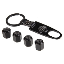 4 Pcs Tire Valve Stem Caps for Volvo Cars, LeakProof CorrosionResistant Anodized Metal