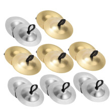 10 Pairs Small Finger Cymbals for Belly Dancing with Clear Crisp Sound and Comfortable Grip
