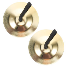 Belly Dance Finger Cymbals Copper Zills Bright Crisp Tone Durable Elegant Gold Finish for Dancers