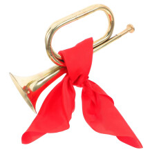 Beginner Bugle Trumpet with Elegant Finish and Bright Sound for School Band and Parade