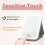 Lighted Makeup Mirror with 58 LED Bright Lighting, 3Color Touch Control, USB Rechargeable, Compact Foldable Blue Design 4