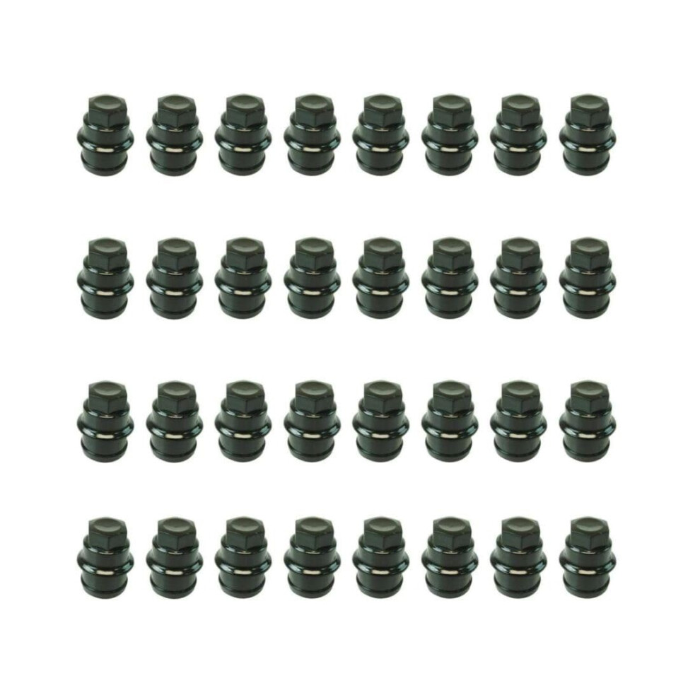 Wheel Lug Nut Covers Set Of 32 For Chevy Silverado 1500 19992010 Corrosionresistant Black 9053599211846