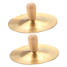 Durable Metal Finger Cymbals for Belly Dance Performances with Smooth Edges and Bright Tone