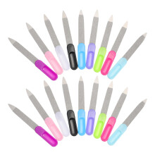 27pcs Stainless Steel Nail File and Washable Nail Buffer Block Set for Natural and Artificial Nails