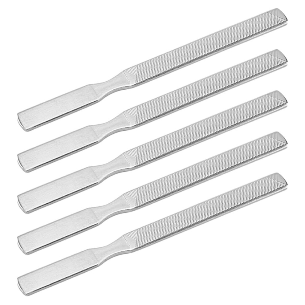 Stainless Steel Nail File Set Heavy Duty FourSided Nail Buffer for Fingernails and Toenails