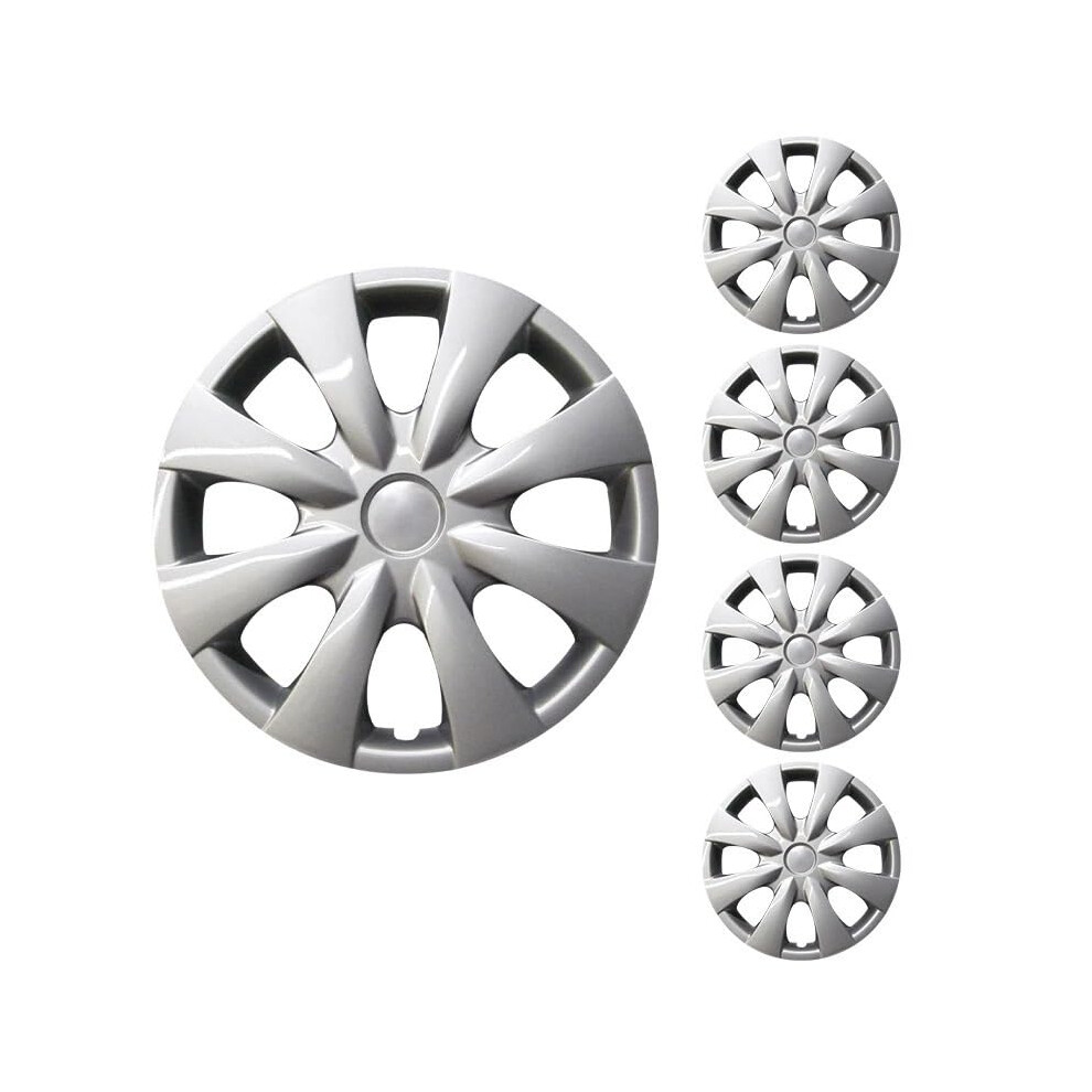 15 Inch Hubcaps For Toyota Corolla 20092013, Abs Wheel Covers With Secure Snapon Fit, 4Pcs Set 9174973722656