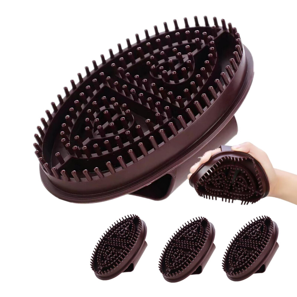 Scalp Massage Brush and Body Massage Brush Set for Deep Tissue Meridian Therapy and Relaxation