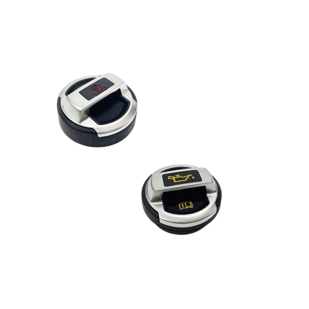 R8 Style Coolant Expansion Tank Cap And Engine Oil Filler Cap For Audi Vw Secure Seal 9169991820637