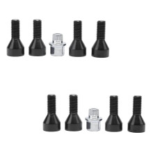 Black Wheel Locks Lug Bolts Set for BMW 3 Series 330i 0106 and 5 Series 530i 9407, 540i 9403