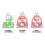 Wheel Locks Chrome Lug Nut Locks 4pcs AntiTheft Set with Key CorrosionResistant Finish 4