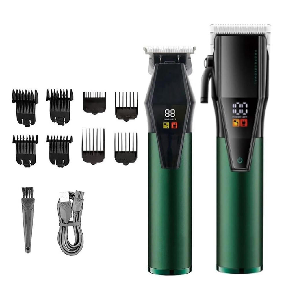 Hair Clippers for Men Cordless Rechargeable Beard Trimmer Kit with Precision Steel Blades