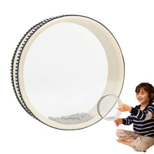 12 Inch Ocean Drum Percussion Instrument with WaveLike Sound and Clear Shell for Meditation