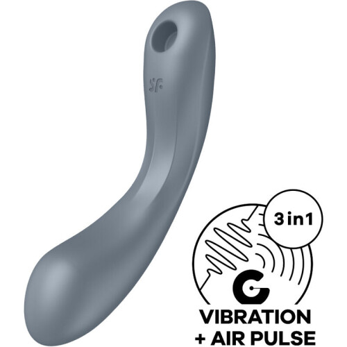 SATISFYER - CURVE TRINITY 1 AIR PULSE VIBRATION RED TALLA 1