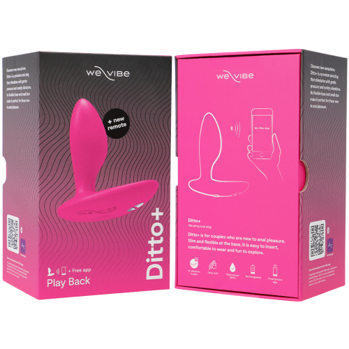 WE-VIBE - DITTO+ ANAL PLUG VIBRATOR BLACK 2