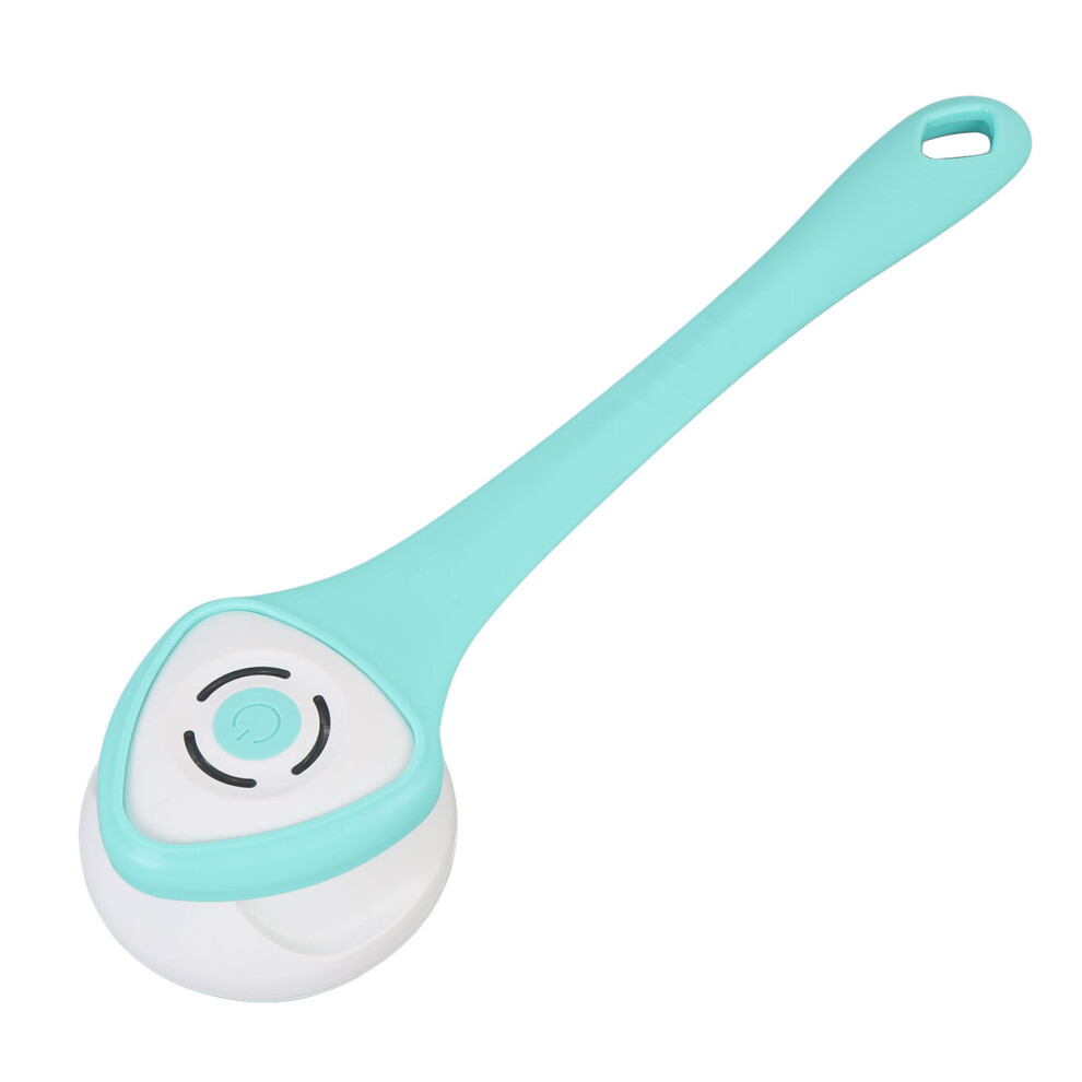 Rechargeable Green Electric Body Brush 1200mAh Long Handle Bath Scrubber
