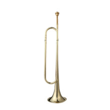 Bugle Trumpet Gold Bb 7C Brass Cavalry Style BeginnerFriendly Durable Polished Finish
