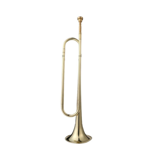Bugle Trumpet Gold Bb 7C Brass Cavalry Style BeginnerFriendly Durable Polished Finish 1
