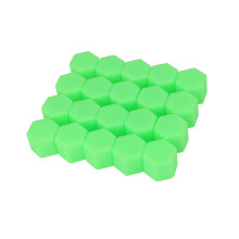 19mm Green Silicone Wheel Nut Covers 20pcs Corrosion Protection Easy Install for Cars
