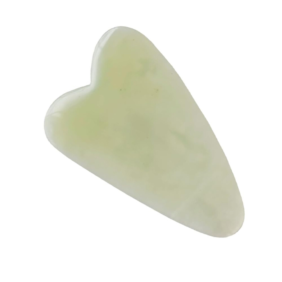 Jade Gua Sha Facial Tool with Ergonomic Smooth Edge for Spa and MultiAngle Body Massage