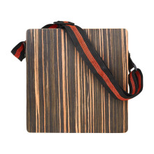 Ebony Wood Cajon Drum with Adjustable Strap, Clear Resonant Sound for Kids and Adults
