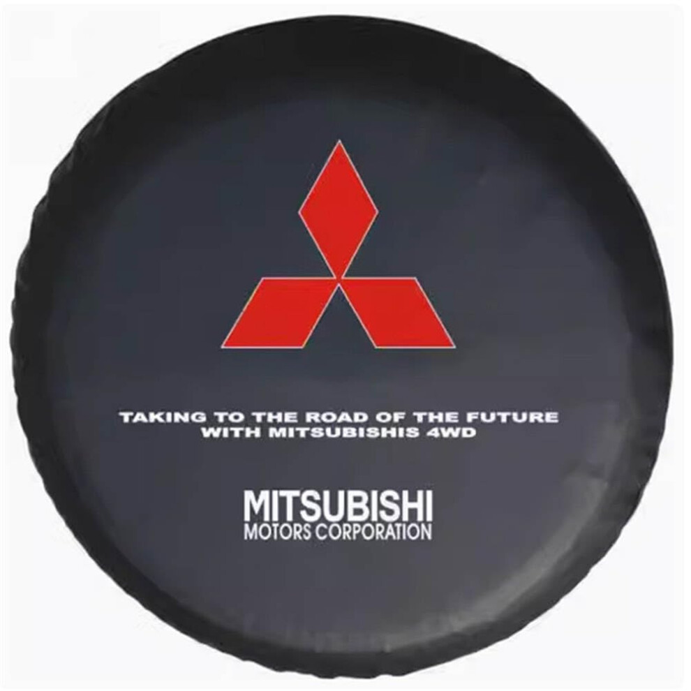 Spare Tire Cover For Mitsubishi Pajero A13in Waterproof Uv Resistant Elastic Fit 9053599213192