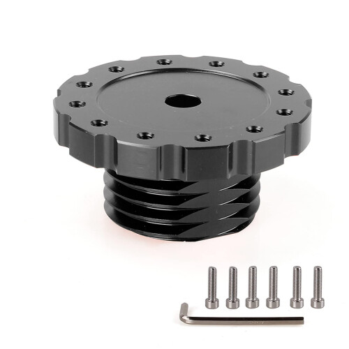 Sim Racing Steering Wheel Adapter for Thrustmaster T300 T500 TSPC TSXW, Quick Install Black