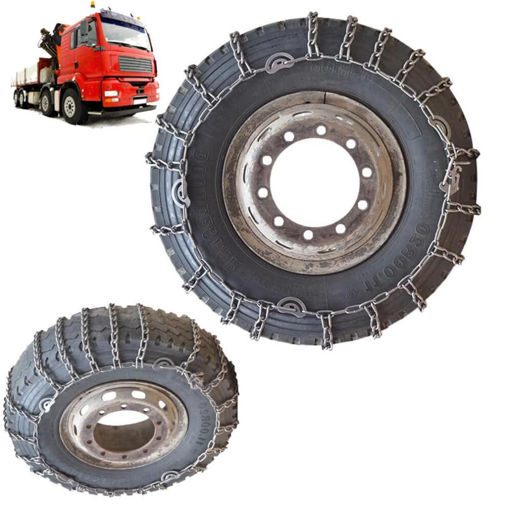 Truck Tire Chains Heavy Duty Snow Chains For Semi Trucks 9Mm Metal 315/80R22.5 Pair 9053599213307